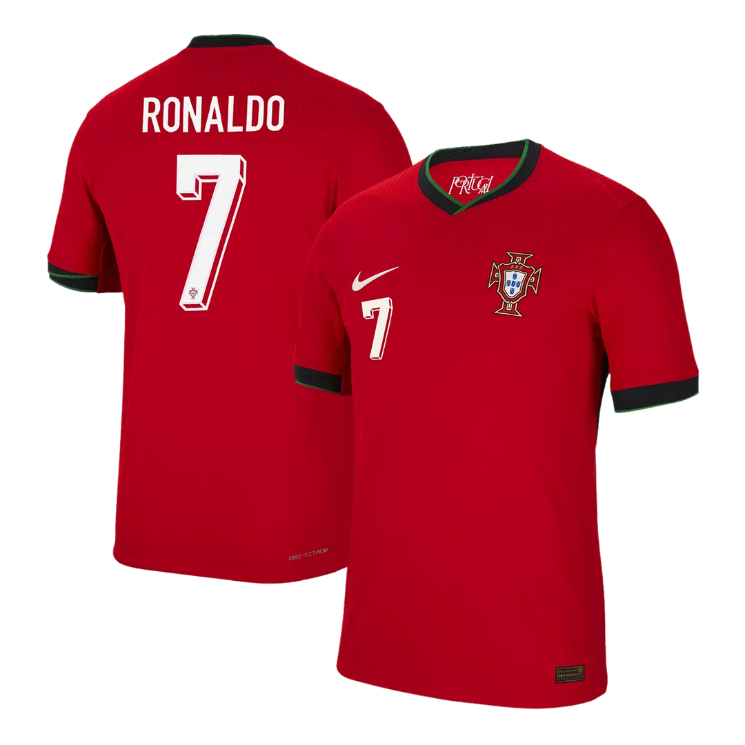 Authentic RONALDO #7 Portugal Football Shirt Home Euro 2024