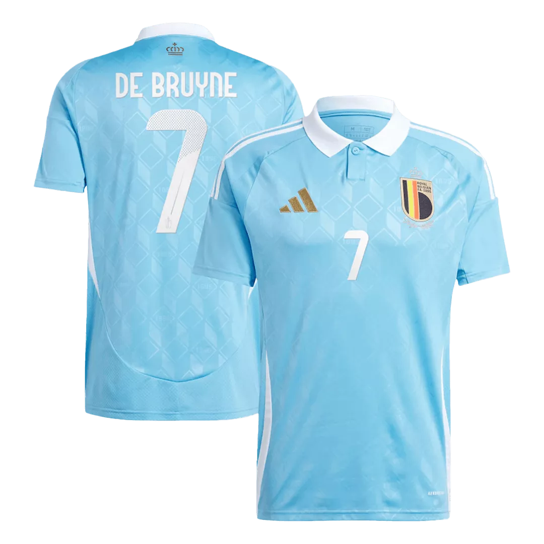 DE BRUYNE #7 Belgium Euro Football Shirt Away Euro 2024