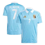 DE BRUYNE #7 Belgium Euro Football Shirt Away Euro 2024 - bestfootballkits