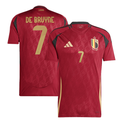 DE BRUYNE #7 Belgium Euro Football Shirt Home Euro 2024 - bestfootballkits