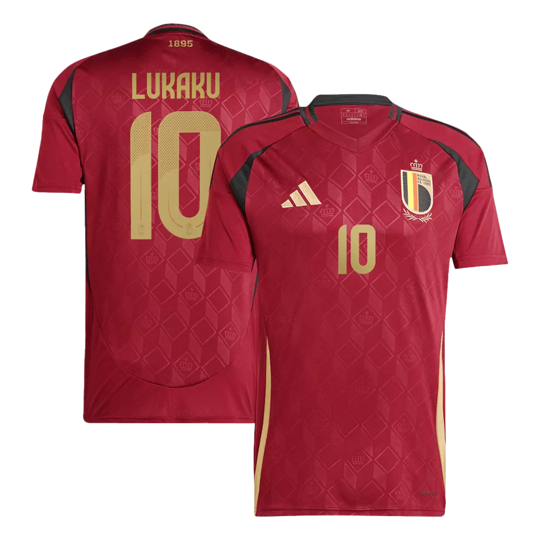 LUKAKU #10 Belgium Euro Football Shirt Home Euro 2024