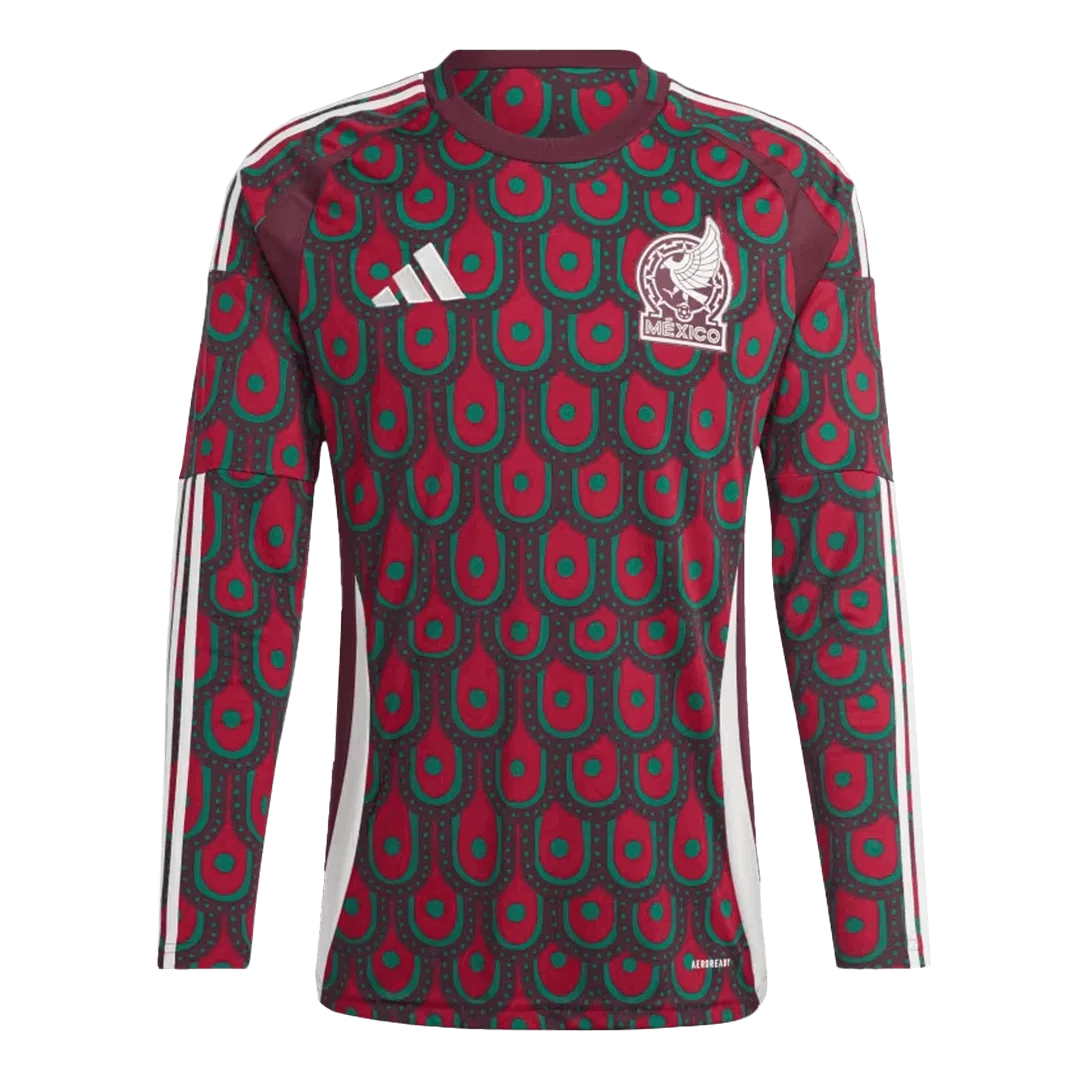 Mexico Long Sleeve Football Shirt Home Copa America 2024