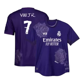 Authentic VINI JR. #7 Real Madrid Y-3 Football Shirt Fourth Away 2023/24 - bestfootballkits