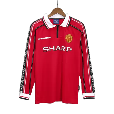 Manchester United Classic Football Shirt Home Long Sleeve 1998/99 - bestfootballkits