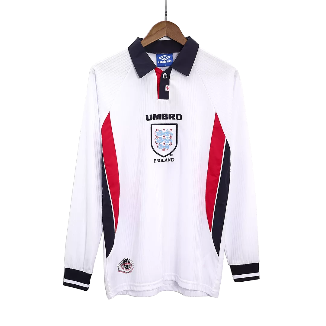 England Classic Football Shirt Home Long Sleeve 1998
