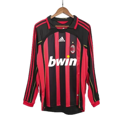 AC Milan Classic Football Shirt Home Long Sleeve 2006/07 - bestfootballkits