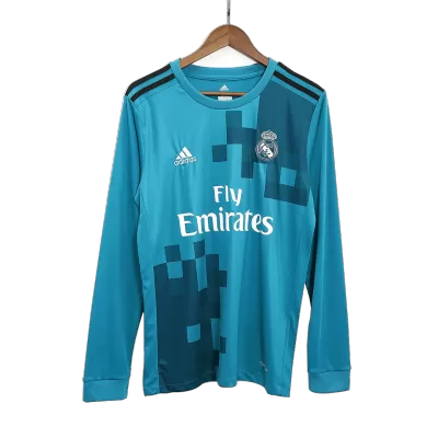 Retro Real Madrid Shirt Third Away Long Sleeve 2017/18 - bestfootballkits