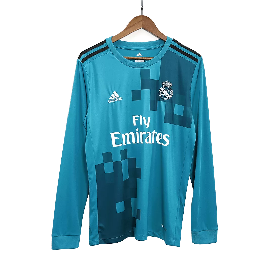 Real Madrid Classic Football Shirt Away Long Sleeve 2017/18