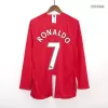 RONALDO #7 Manchester United Classic Football Shirt Home Long Sleeve 2007/08 - bestfootballkits