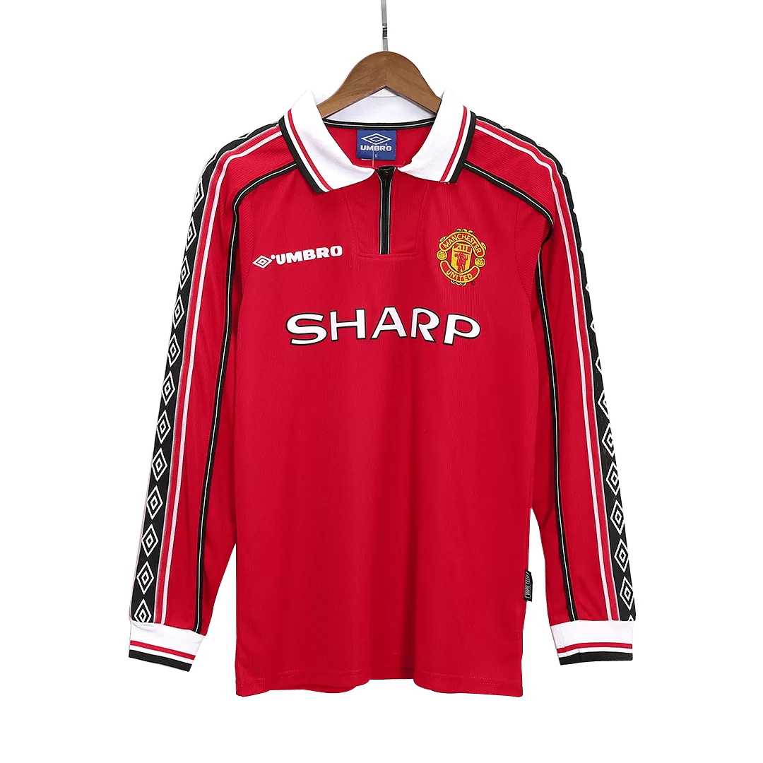 Manchester United Classic Football Shirt Home Long Sleeve 1998/99