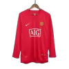 SCHOLES #18 Retro Manchester United Shirt Home Long Sleeve 2007/08 - bestfootballkits