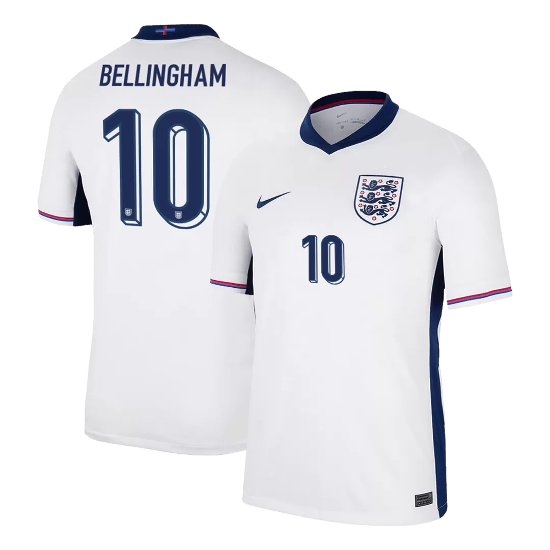 BELLINGHAM #10 England Euro Football Shirt Home Euro 2024