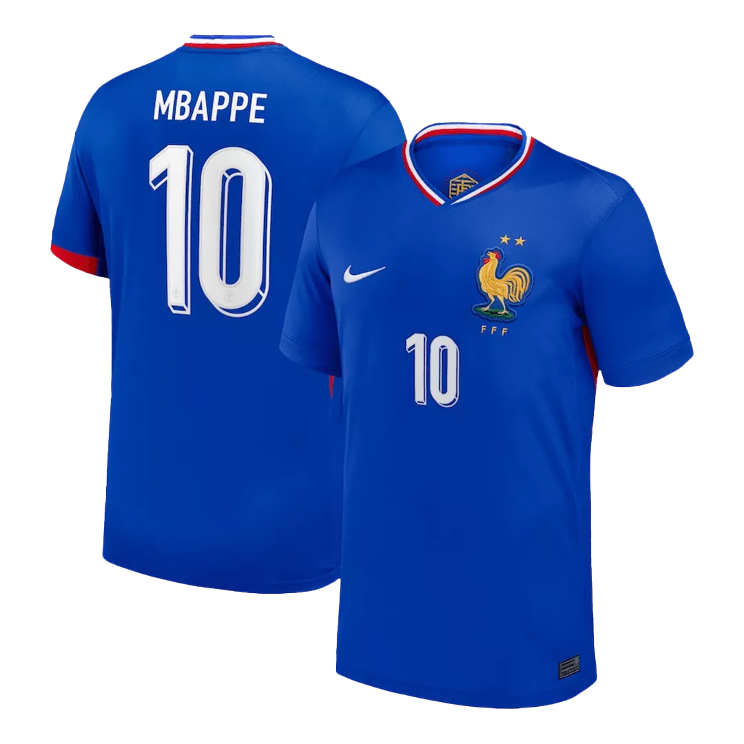 MBAPPE #10 France Euro Football Shirt Home Euro 2024