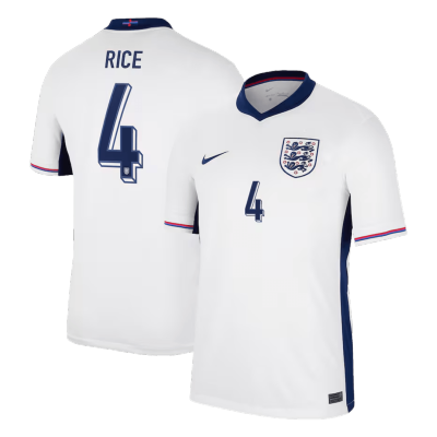 RICE #4 England Shirt Home Euro 2024 - bestfootballkits