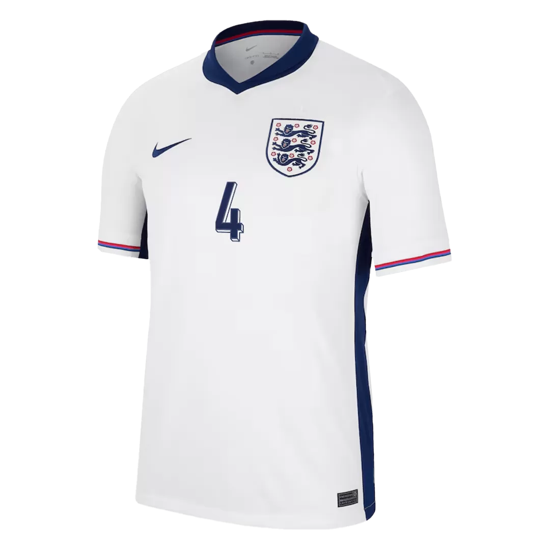 RICE #4 England Euro Football Shirt Home Euro 2024 - bestfootballkits
