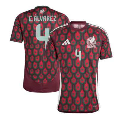 E.ÁLVAREZ #4 Mexico Football Shirt Home Copa America 2024 - bestfootballkits