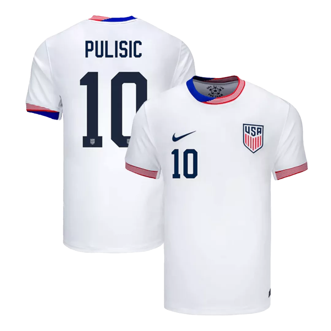 PULISIC #10 USA Football Shirt Home Copa America 2024