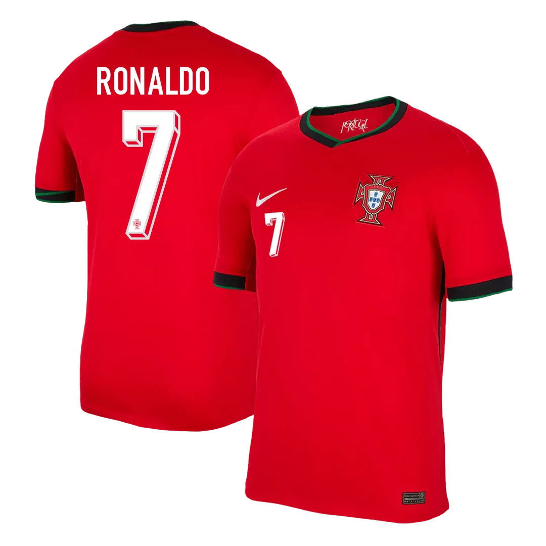 RONALDO #7 Portugal Euro Football Shirt Home Euro 2024