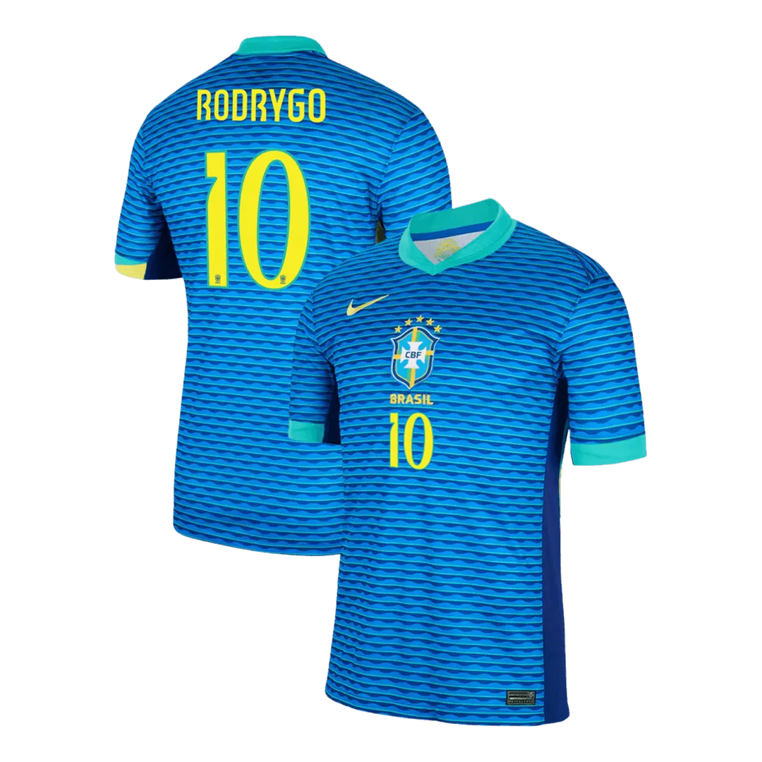 RODRYGO #10 Brazil Football Shirt Away Copa America 2024