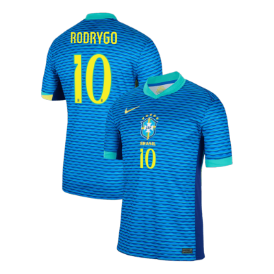 RODRYGO #10 Brazil Football Shirt Away Copa America 2024 - bestfootballkits