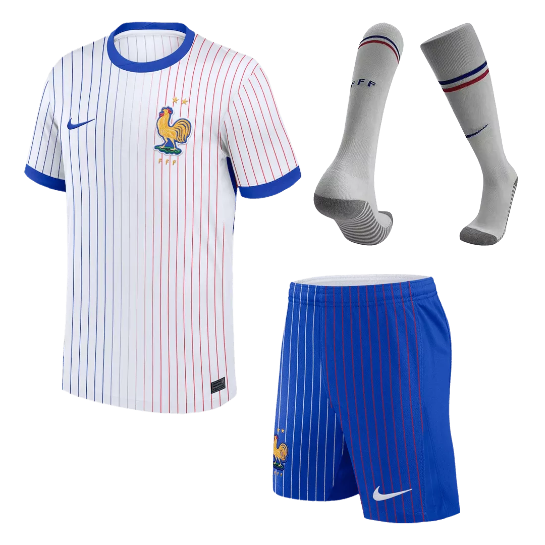 France Football Kit (Shirt+Shorts+Socks) Away Euro 2024