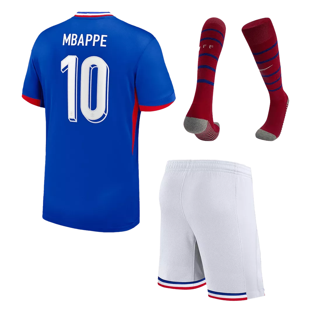 MBAPPE #10 France Football Mini Kit (Shirt+Shorts+Socks) Home Euro 2024