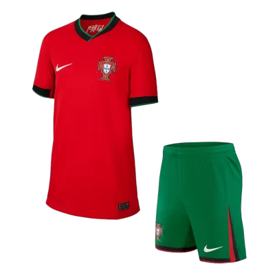 Portugal Euro Football Mini Kit (Shirt+Shorts) Home 2024 - bestfootballkits