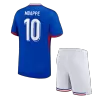 MBAPPE #10 France Football Mini Kit (Shirt+Shorts) Home Euro 2024 - bestfootballkits