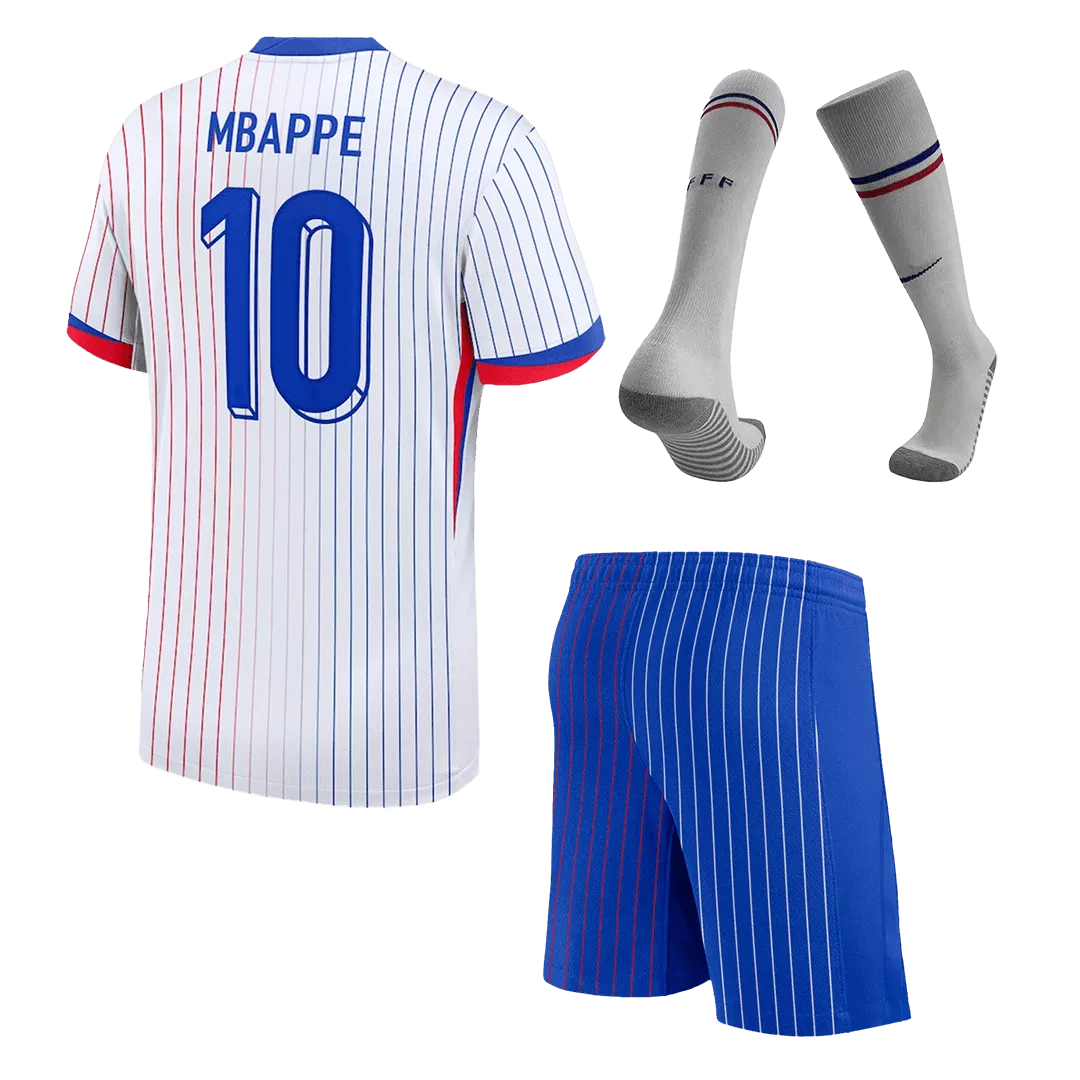 MBAPPE #10 France Football Mini Kit (Shirt+Shorts+Socks) Away Euro 2024