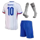 MBAPPE #10 France Football Mini Kit (Shirt+Shorts+Socks) Away Euro 2024 - bestfootballkits