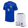 MBAPPE #10 France Football Mini Kit (Shirt+Shorts) Home Euro 2024 - bestfootballkits