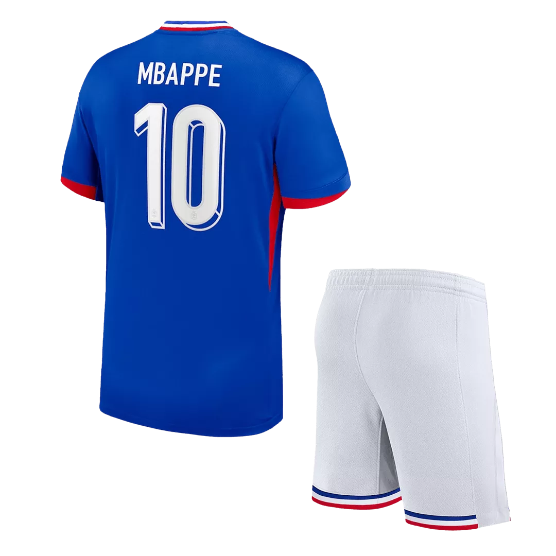 MBAPPE #10 France Football Mini Kit (Shirt+Shorts) Home Euro 2024