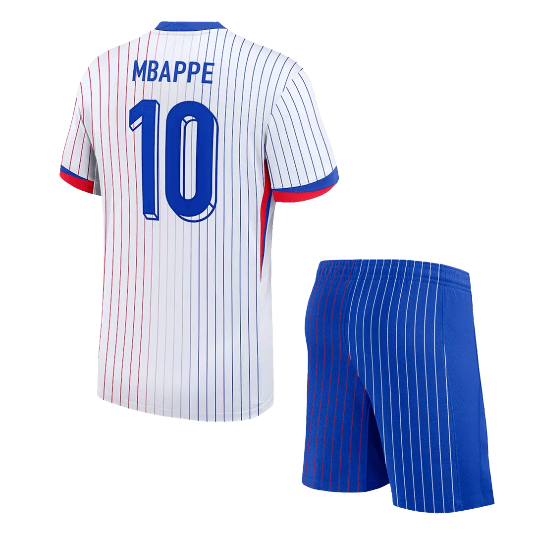 MBAPPE #10 France Football Mini Kit (Shirt+Shorts) Away Euro 2024