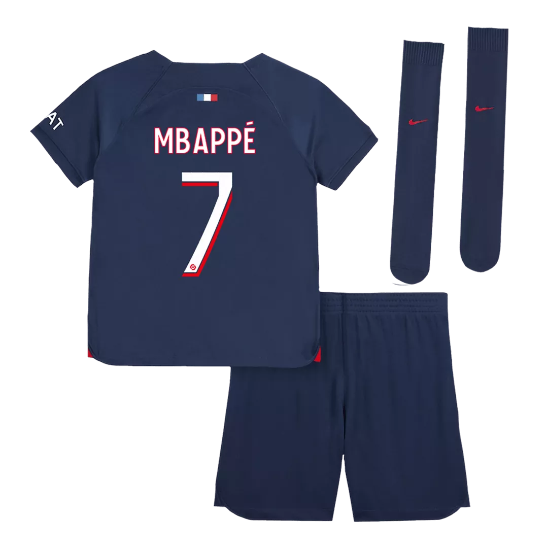 MBAPPÉ #7 PSG Football Mini Kit (Shirt+Shorts+Socks) Home 2023/24