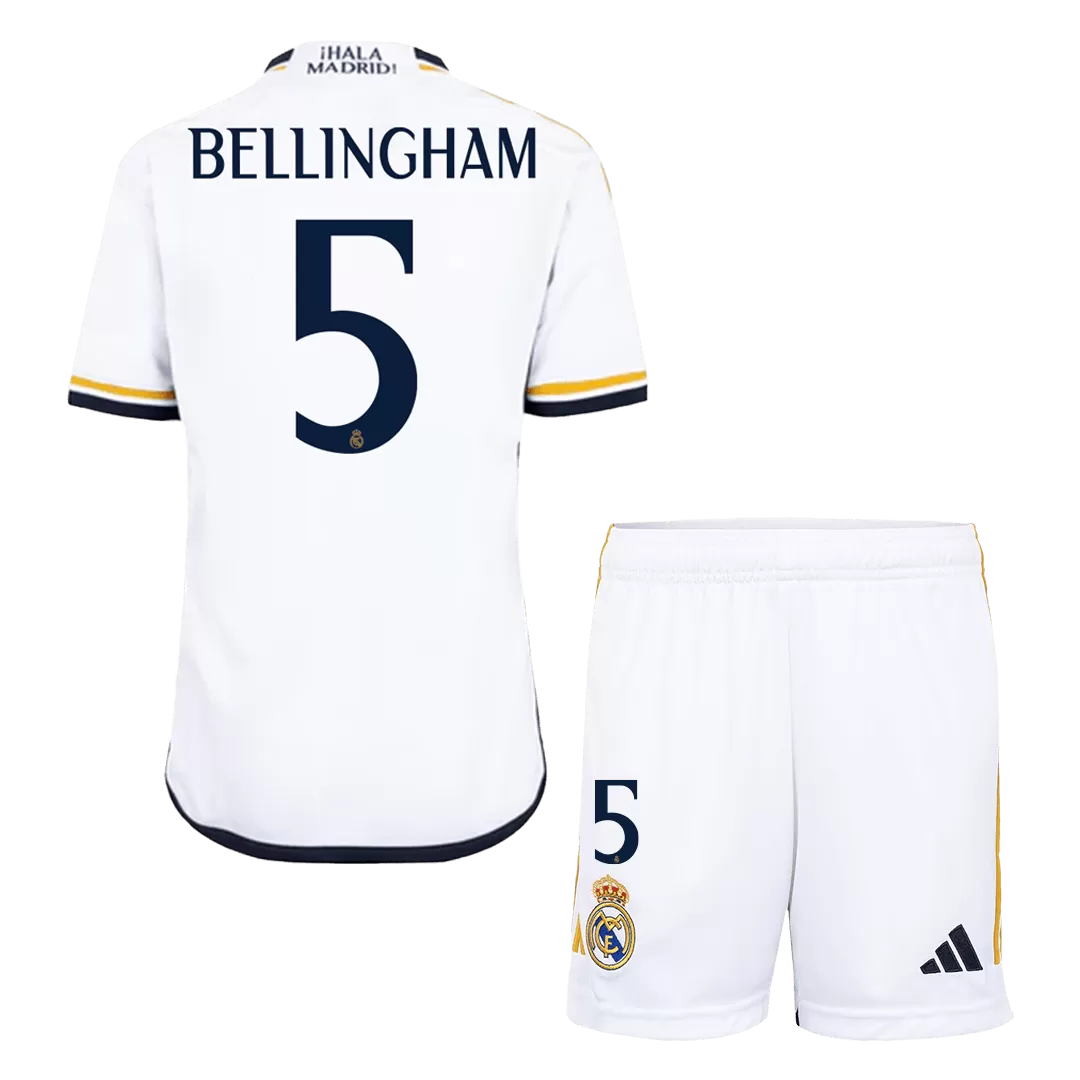 BELLINGHAM #5 Real Madrid Football Mini Kit (Shirt+Shorts) Home 2023/24
