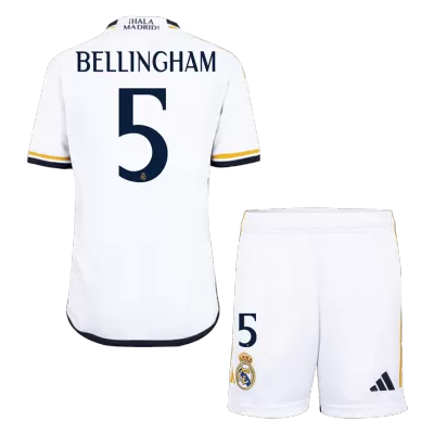 BELLINGHAM #5 Real Madrid Football Mini Kit (Shirt+Shorts) Home 2023/24 - bestfootballkits