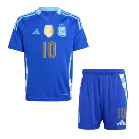 MESSI #10 Argentina Football Mini Kit (Shirt+Shorts) Away Copa America 2024 - bestfootballkits