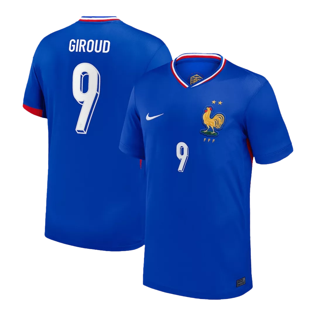 GIROUD #9 France Euro Football Shirt Home Euro 2024