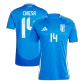 CHIESA #14 Italy Euro Football Shirt Home Euro 2024 - bestfootballkits