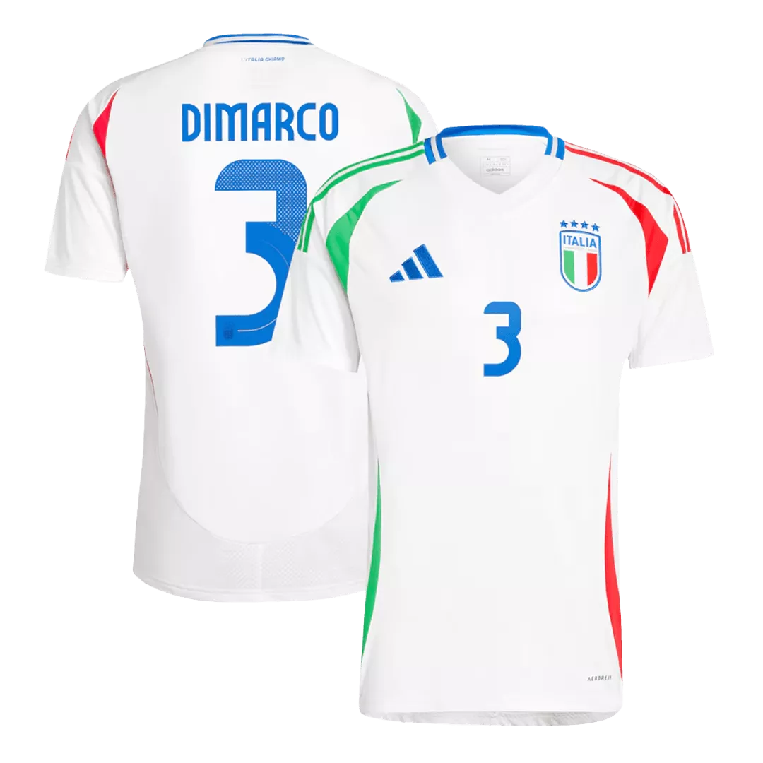 DIMARCO #3 Italy Euro Football Shirt Away Euro 2024