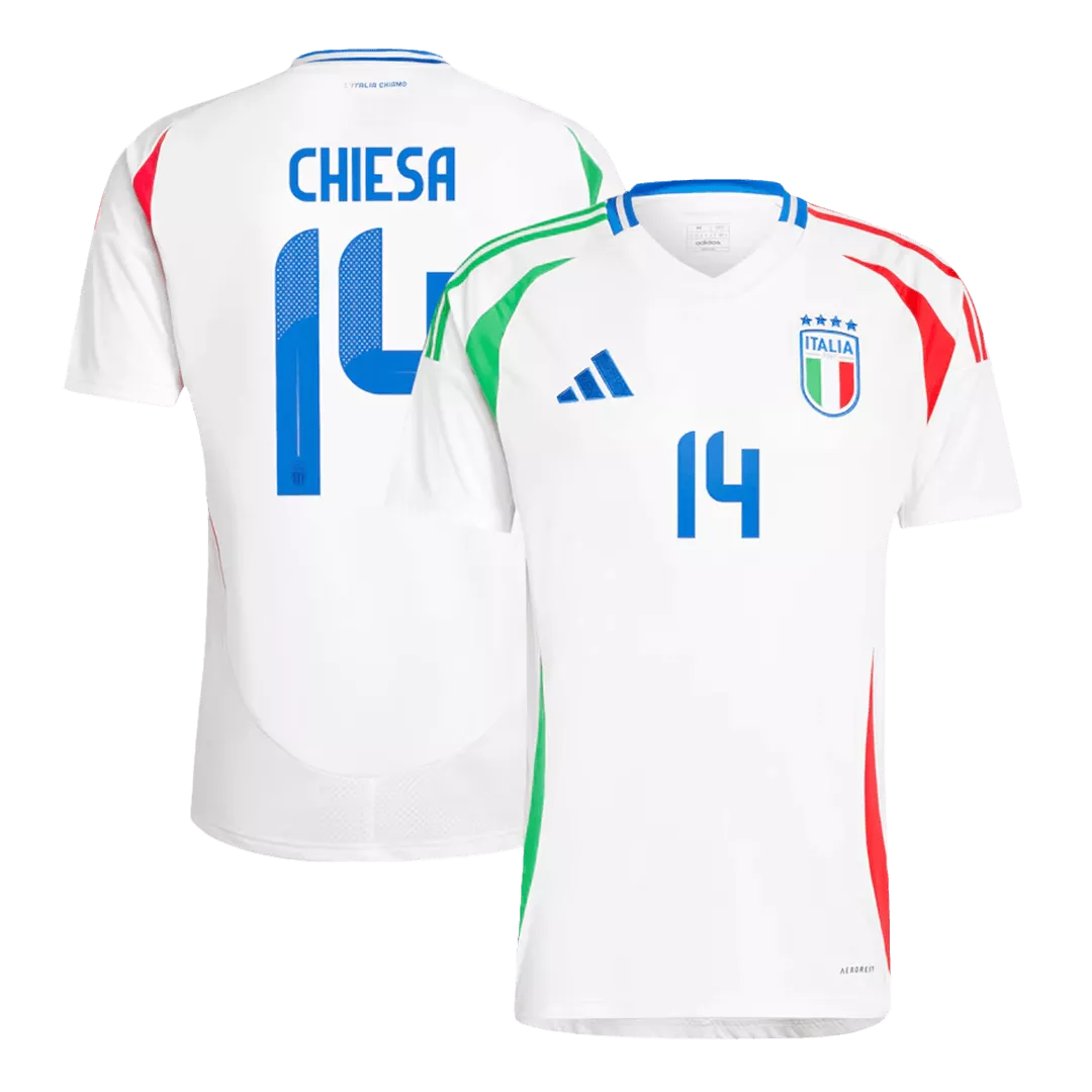 CHIESA #14 Italy Euro Football Shirt Away Euro 2024