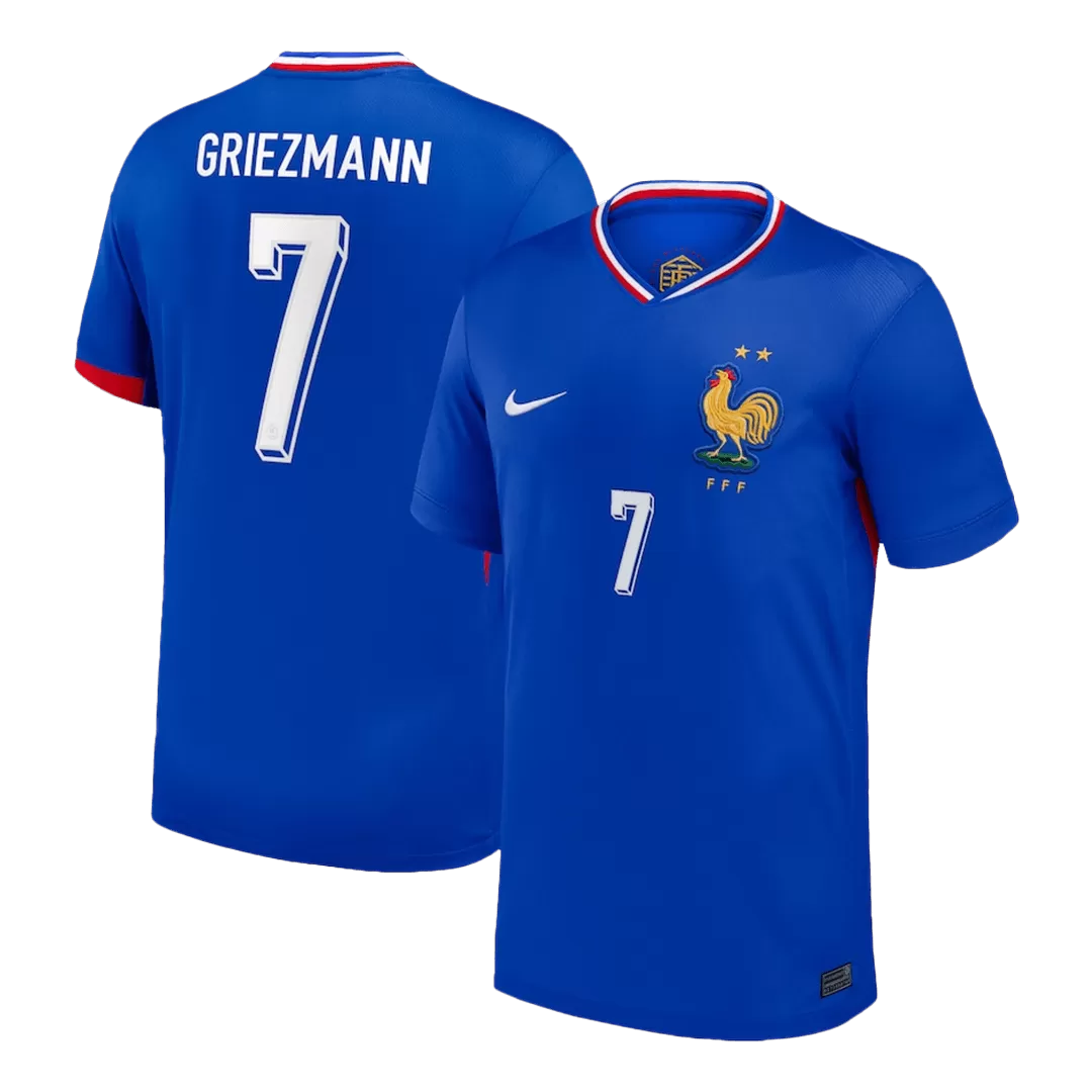 GRIEZMANN #7 France Euro Football Shirt Home Euro 2024