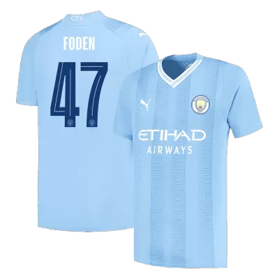 FODEN #47 Manchester City Football Shirt Home 2023/24 - UCL - bestfootballkits