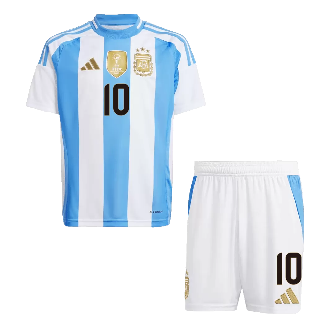 MESSI #10 Argentina Football Mini Kit (Shirt+Shorts) Home Copa America 2024 - bestfootballkits