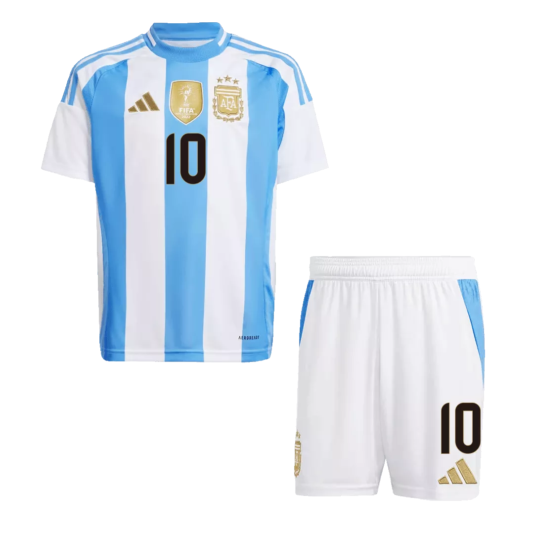 MESSI #10 Argentina Football Mini Kit (Shirt+Shorts) Home Copa America 2024