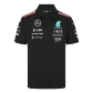 Mercedes AMG Petronas F1 Racing Team Polo Black 2024 - bestfootballkits