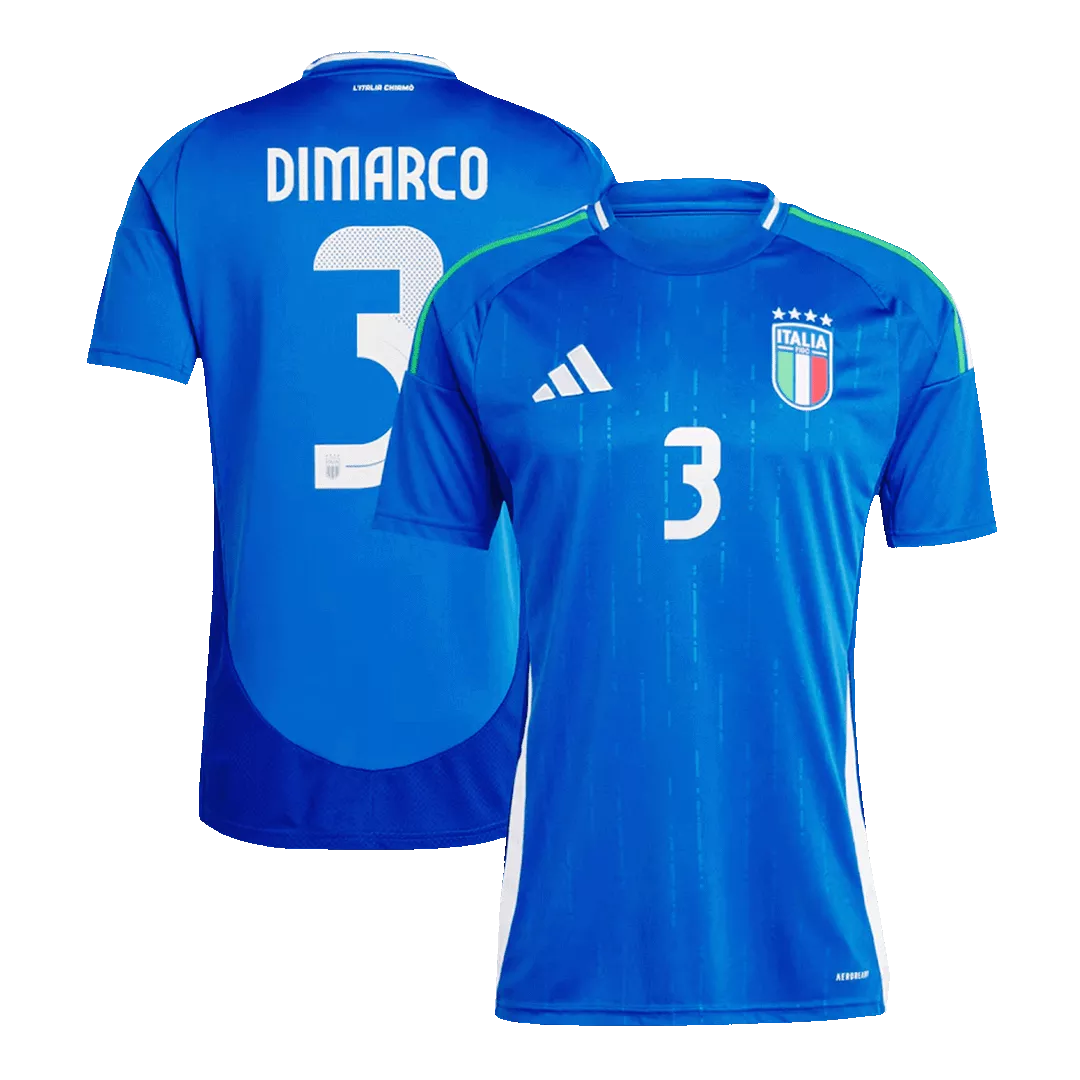 DIMARCO #3 Italy Euro Football Shirt Home Euro 2024