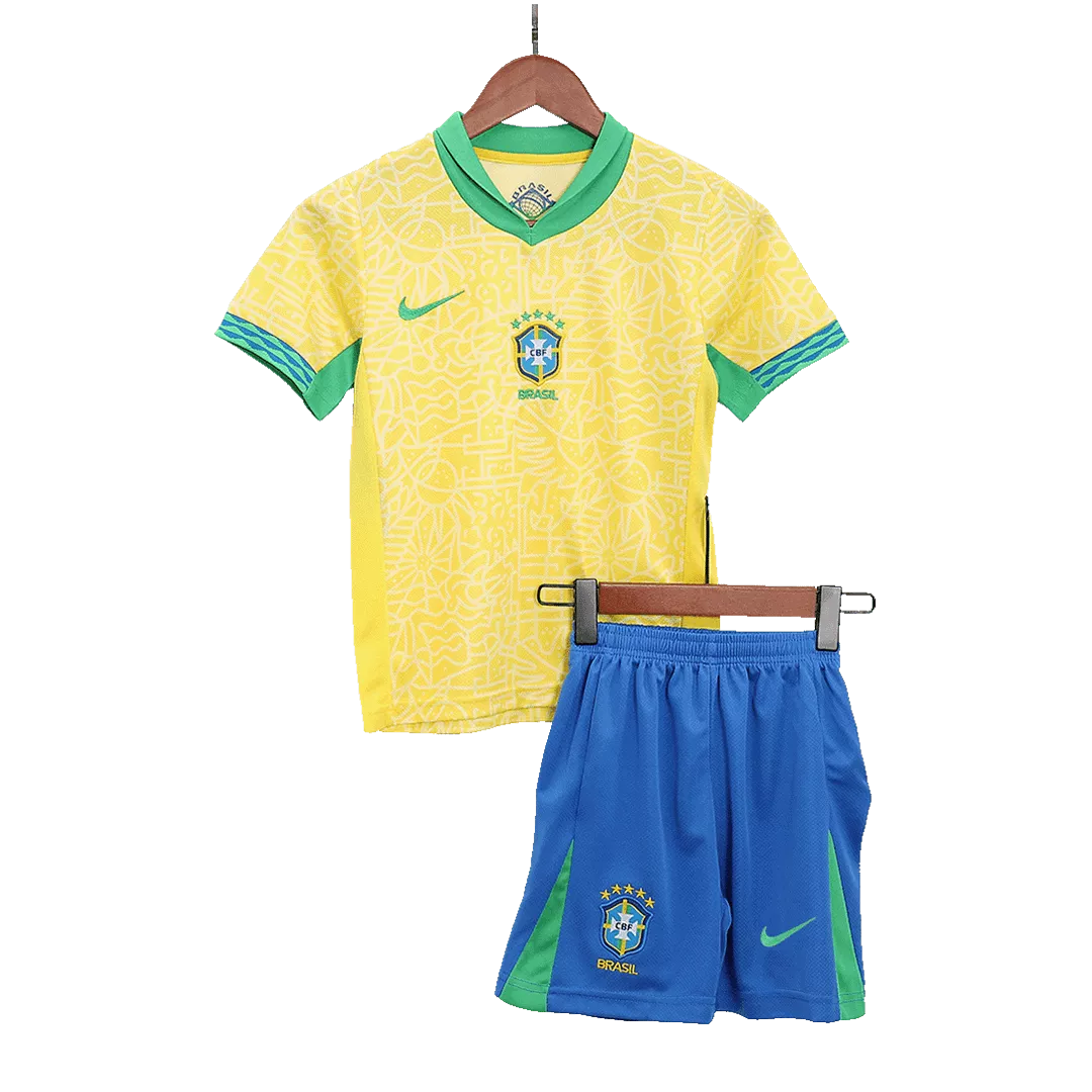 Brazil Football Mini Kit (Shirt+Shorts) Home 2024