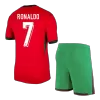 RONALDO #7 Portugal Football Kit (Shirt+Shorts) Home Euro 2024 - bestfootballkits