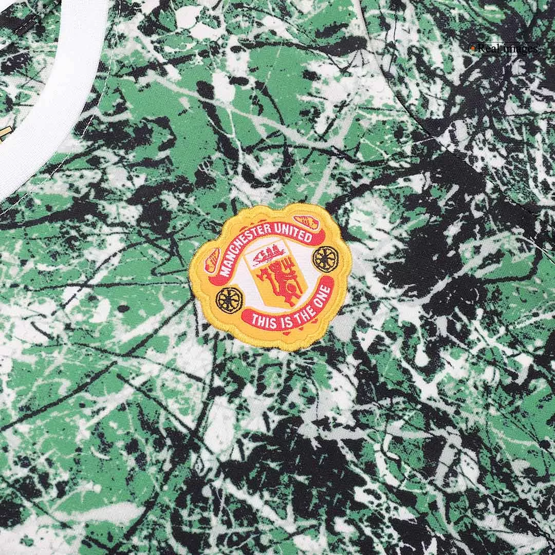 Manchester United x Stone Roses Football Mini Kit (Shirt+Shorts) 2023/24 - bestfootballkits